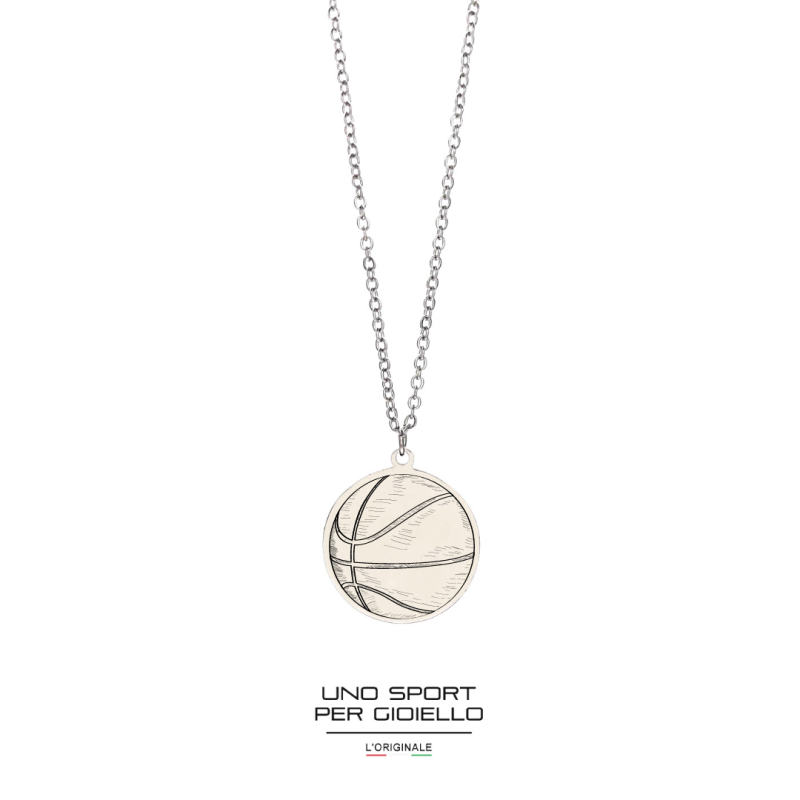 Collana Shape Tondo Palla Basket Collana Shape Tondo Palla Basket