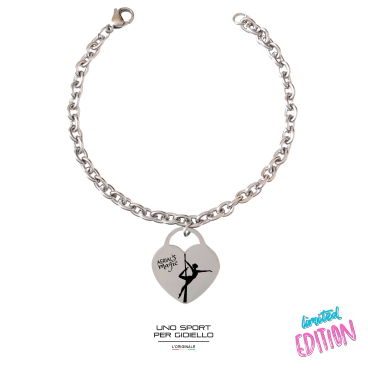 Bracciale Shape Cuore Tessuti Aerial Magic