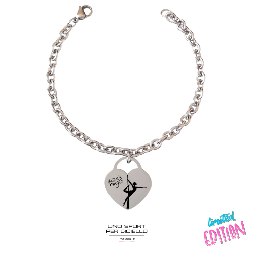 Bracciale Shape Cuore Tessuti Aerial Magic