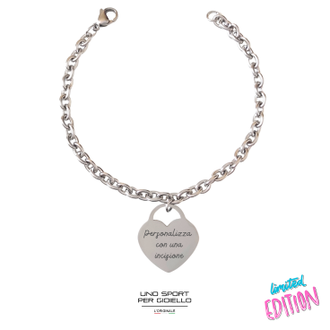 Bracciale Shape Cuore Tessuti Aerial Magic
